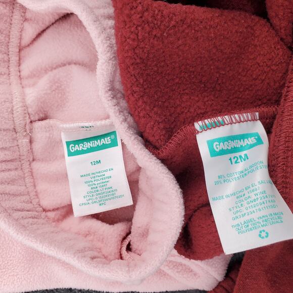 Gerber/Garanimals Bundle of 4 Baby Girl Winter Pants Size‎ 12 Months Pre-Owned - Picture 5 of 6